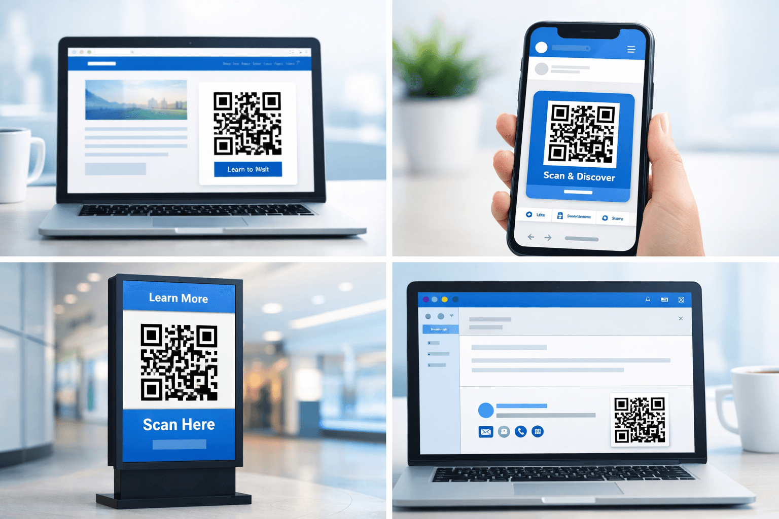Digital QR code display considerations