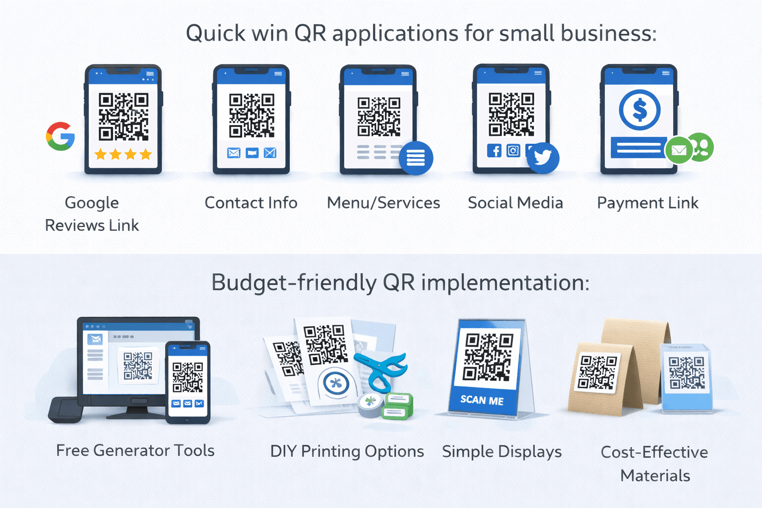 Quick-win QR code applications